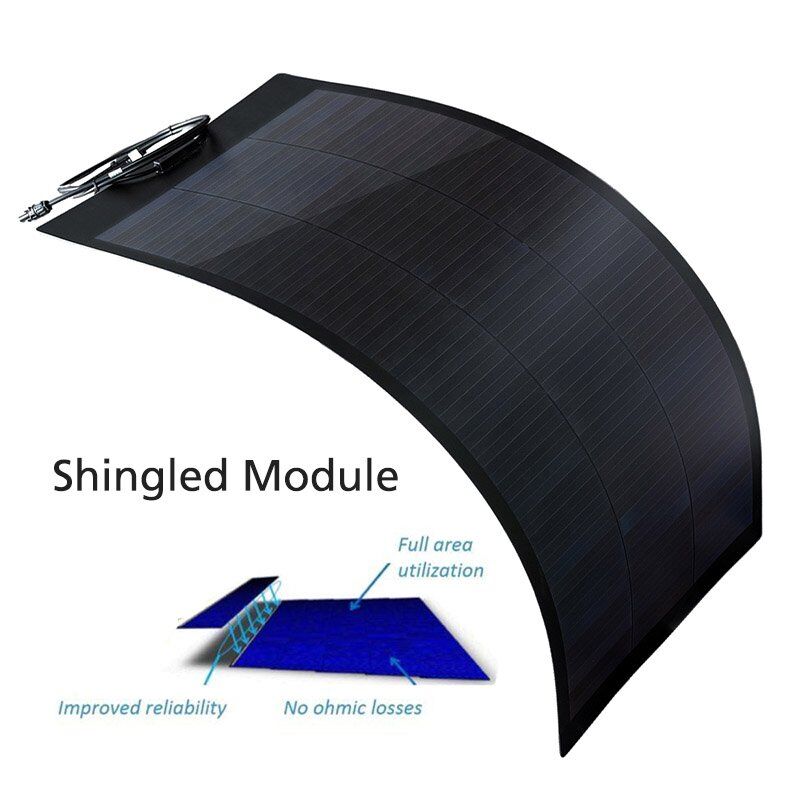 Shingled Solar Module, Semi Flexible Solar Panels